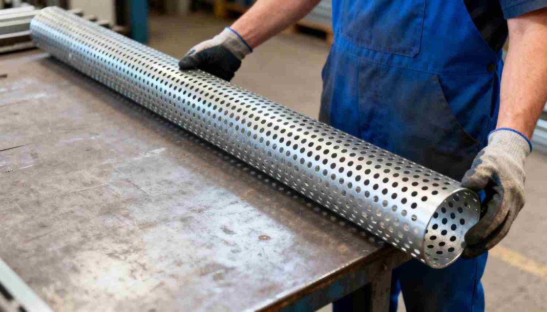 tube cremailere perforée 40x20mm