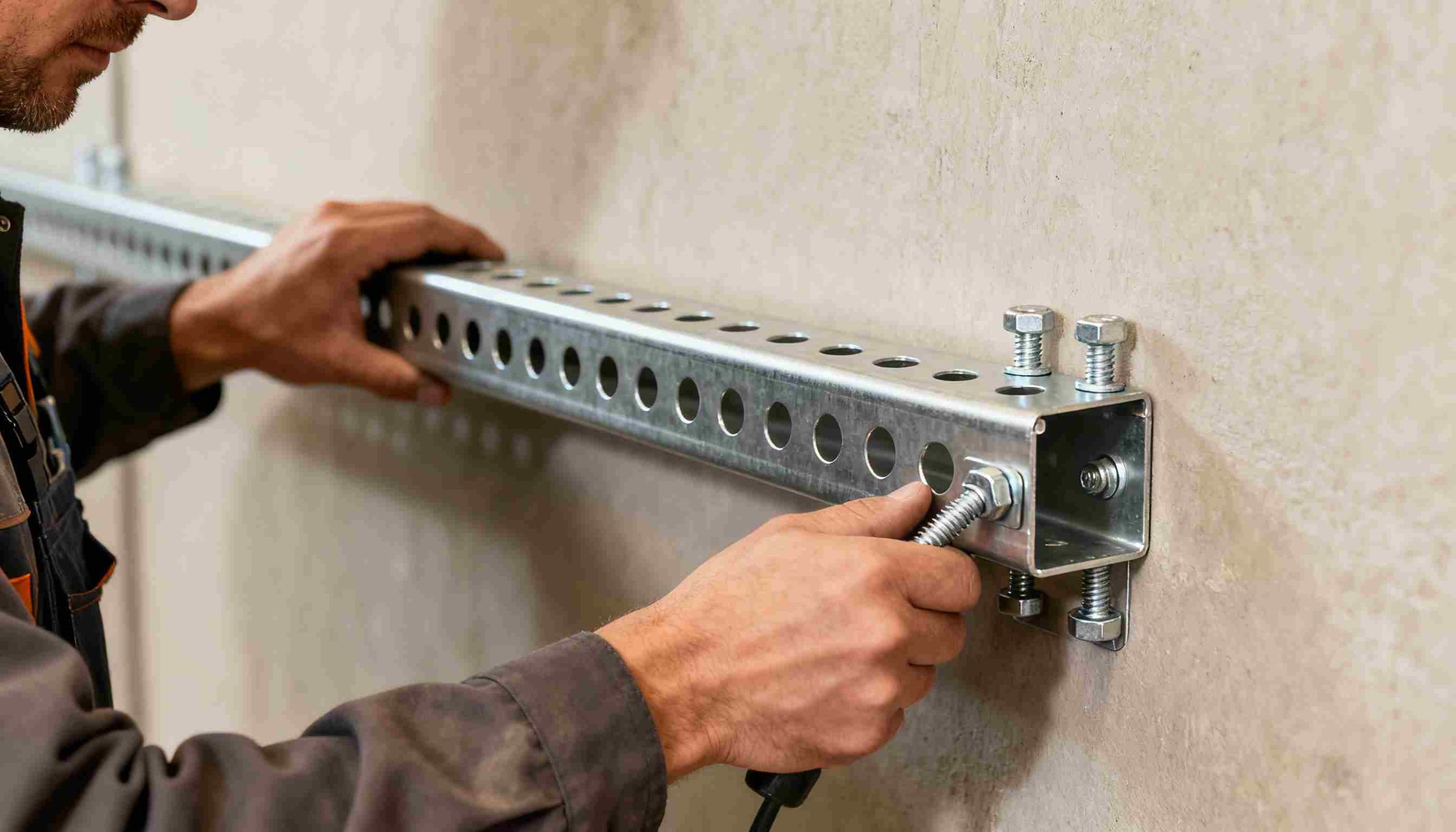 tube cremailere perforée 40x20mm